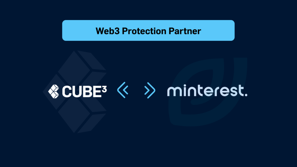 Minterest Protects Decentralized Lending with CUBE3.AI